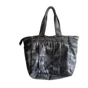 Caraa X Athleta Camouflage Weekender Tote Bag Women Black Yoga Workout Travel